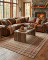 Autumn Meadow Collection Area Rug -  Pumpkinpatch Rectangle Light Brown  lifestyle 4