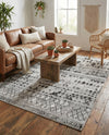 Dresden Elegance Collection Area Rug -  Zittau Rectangle Gray  lifestyle 47