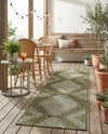 Urban Terrace Collection Area Rug -  Chelsea (Green) Runner Green  lifestyle 34