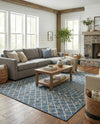 Savannah Pergola Collection Area Rug -  Pergola (Blue) Rectangle Blue  lifestyle 4
