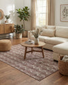 Geo Garden Lattice Collection Area Rug -  Casablanca Rectangle Dusty Rose  lifestyle 24
