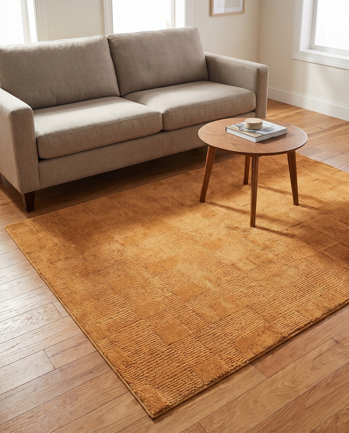 Haven Tapestry Collection Area Rug -  SereneCove Rectangle Goldenrod Glow  lifestyle 34