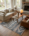 Cascade Range Collection Area Rug - Hood (Navy Blue) Rectangle Navy Blue  lifestyle 23