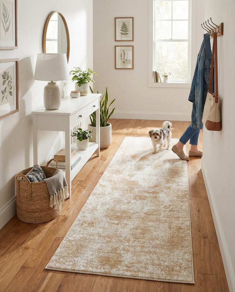 Luminara Sands Collection Area Rug - Elysium (Sand) Runner Sand  lifestyle 33