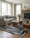 Woven Udaipur Collection Area Rug - Jaipur Rectangle Black and White  lifestyle 3