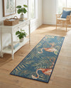 Coastal Terrace Collection Area Rug - Seabreeze Runner Navy Blue  lifestyle 62