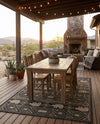 Mesa Oasis Rugs Collection Area Rug - Sundown Rectangle Black  lifestyle 23