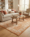 Savannah Soiree Collection Area Rug -  Everglade (Rust Red) Rectangle Rust Red  lifestyle 4