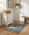 Seaside Haven Rugs Collection Area Rug -  Anchorage Rectangle Blue  lifestyle 24