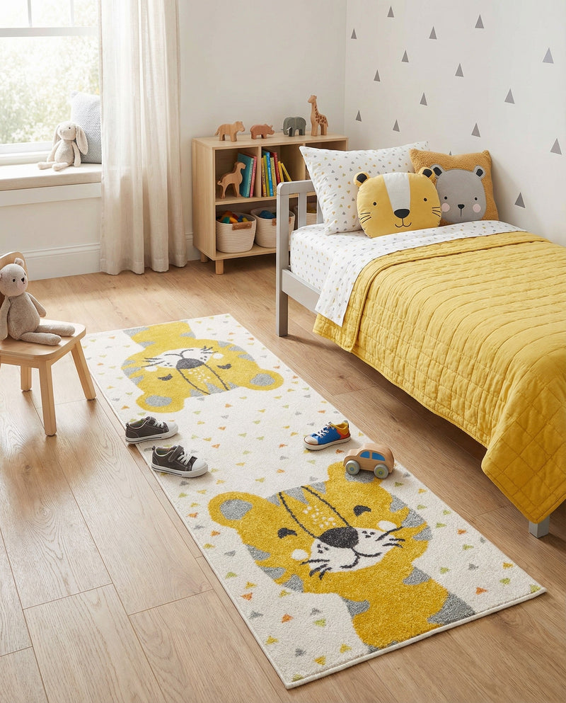 Wonder Tykes Collection Area Rug -  Rainbow Runner Ivory  lifestyle 25