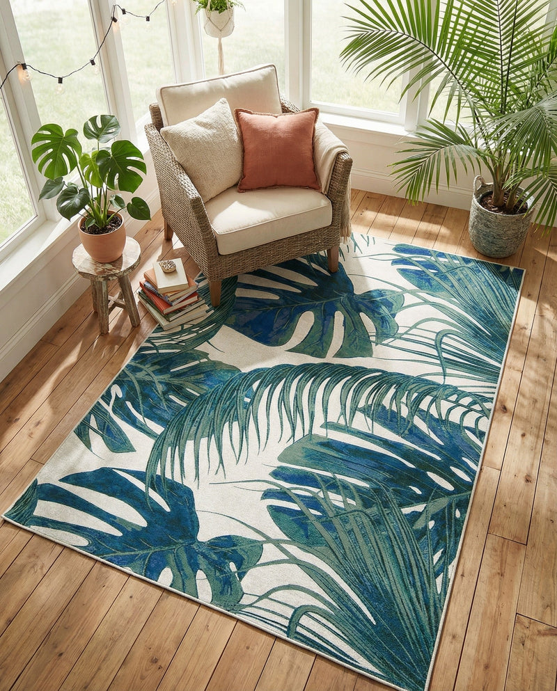 Meadow Breeze Collection Area Rug -  Clover Rectangle Ivory  lifestyle 14