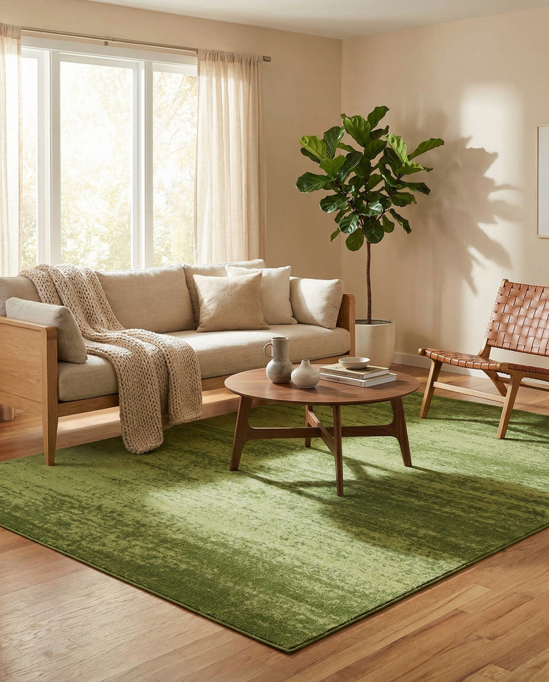 Studio Haven Collection Area Rug -  Gallery (Green) Rectangle Green  lifestyle 28