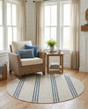 Urban Oasis Rugs Collection Area Rug -  District (Ivory) Round Ivory  lifestyle 50