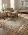 Jaipur Elegance Collection Area Rug -  Nahargarh (Light Blue) Rectangle Light Blue  lifestyle 7