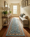 Isfahan Elegance Collection Area Rug - Naghsh-e Jahan (Light Blue) Runner Light Blue  lifestyle 50