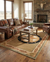 Frontier Trails Collection Area Rug - Redwood Rectangle Green  lifestyle 9
