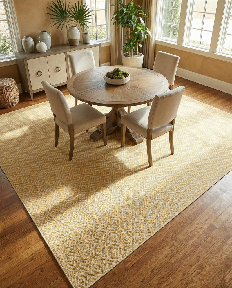 Urban Oasis Rugs Collection Area Rug -  Rooftop (Yellow Ivory) Square Yellow Ivory  lifestyle 70