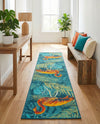 Seaside Haven Rugs Collection Area Rug -  Tidepool Runner Multi  lifestyle 62