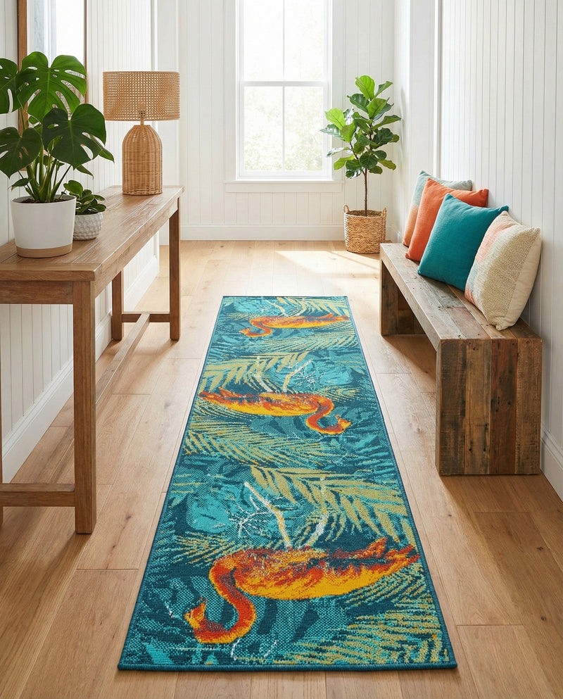 Seaside Haven Rugs Collection Area Rug -  Tidepool Runner Multi  lifestyle 62