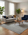 Bloomsbury Elegance Collection Area Rug -  Kensington (Gray) Rectangle Gray  lifestyle 21