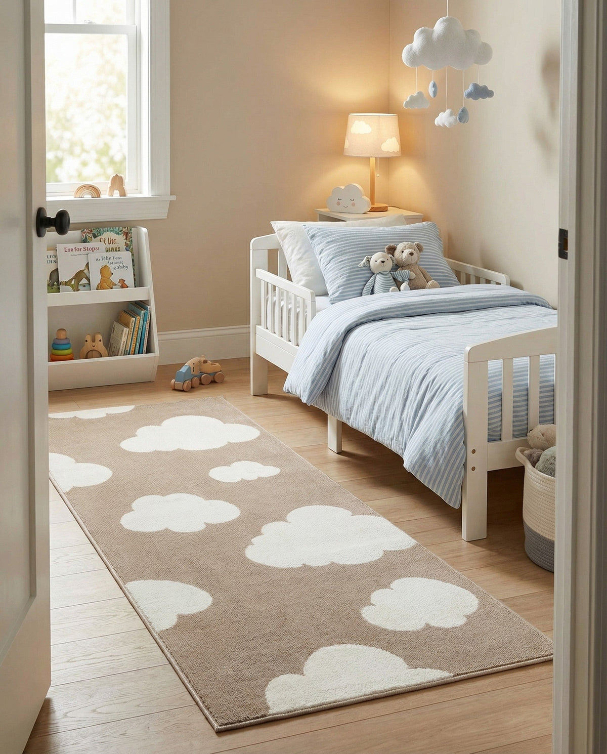 Wonder Tykes Collection Area Rug -  Dreamview Runner Hazelnut Beige  lifestyle 89