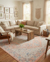 Savannah Series Collection Area Rug - Charleston (Powder Pink) Rectangle Powder Pink  lifestyle 4