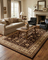 Jaipur Elegance Collection Area Rug -  Nahargarh (Brown) Rectangle Brown  lifestyle 4
