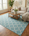 Savannah Pergola Collection Area Rug - Arbor (Aquamarine) Rectangle Aquamarine  lifestyle 21