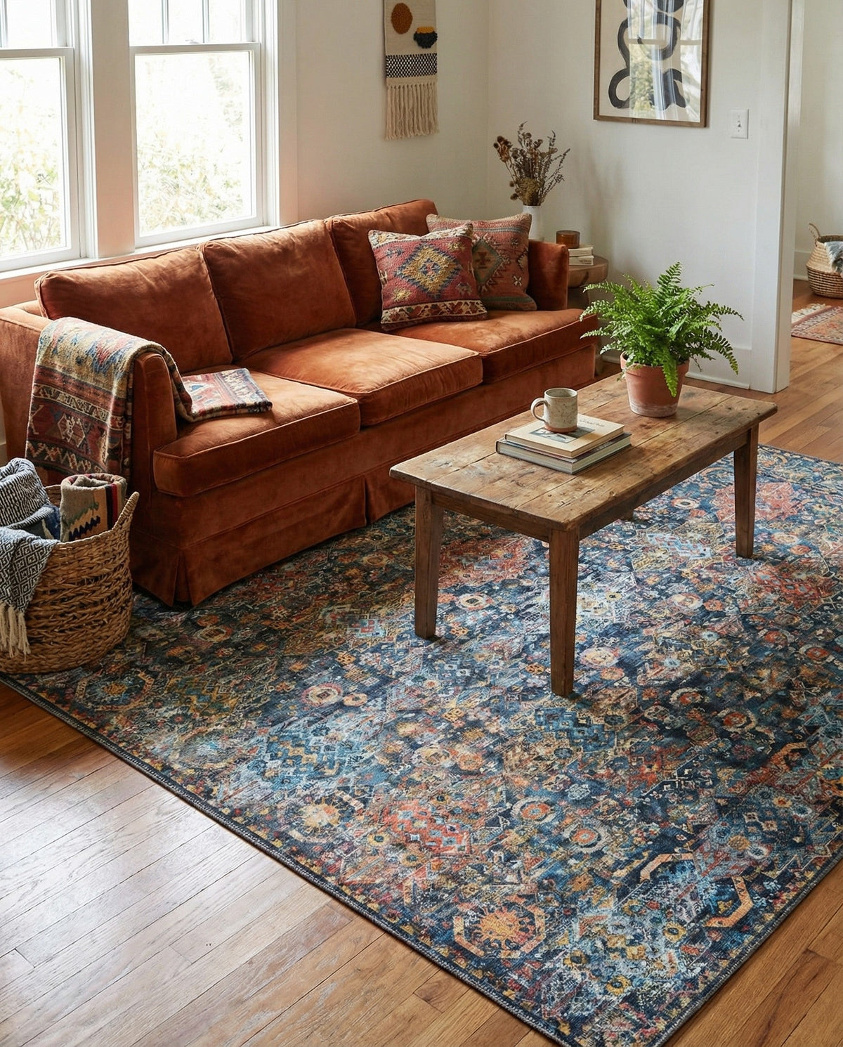 Heritage Elegance Collection Area Rug -  Potala Square Multi  lifestyle 91
