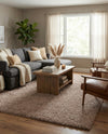Eternal Plush Oasis Collection Area Rug -  Tranquility (Khaki) Rectangle Khaki  lifestyle 10