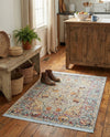 Caribbean Breeze Collection Area Rug -  Xcalak Rectangle Light Blue  lifestyle 9