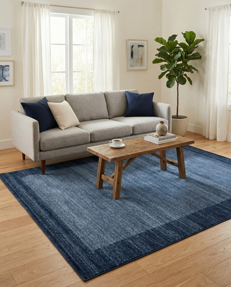 Studio Haven Collection Area Rug -  Conservatory (Navy Blue) Rectangle Navy Blue  lifestyle 11