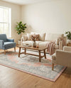Beverly Grove Collection Area Rug -  Fairfax (Rose) Rectangle Rose  lifestyle 18