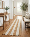 Serenity Braided Jute Collection Area Rug - Luna Runner Natural and Ivory  lifestyle 31