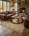 Frontier Trails Collection Area Rug - Redwood Rectangle Green  lifestyle 45