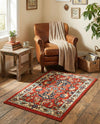 Isfahan Elegance Collection Area Rug - Naghsh-e Jahan (Terracotta) Rectangle Terracotta  lifestyle 18