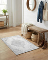 Heritage Elegance Collection Area Rug -  Winterthur (white Gray) Rectangle white Gray  lifestyle 3