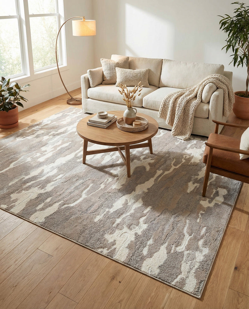 Sienna Collection Area Rug -  Veneto Rectangle Cloud Gray  lifestyle 30
