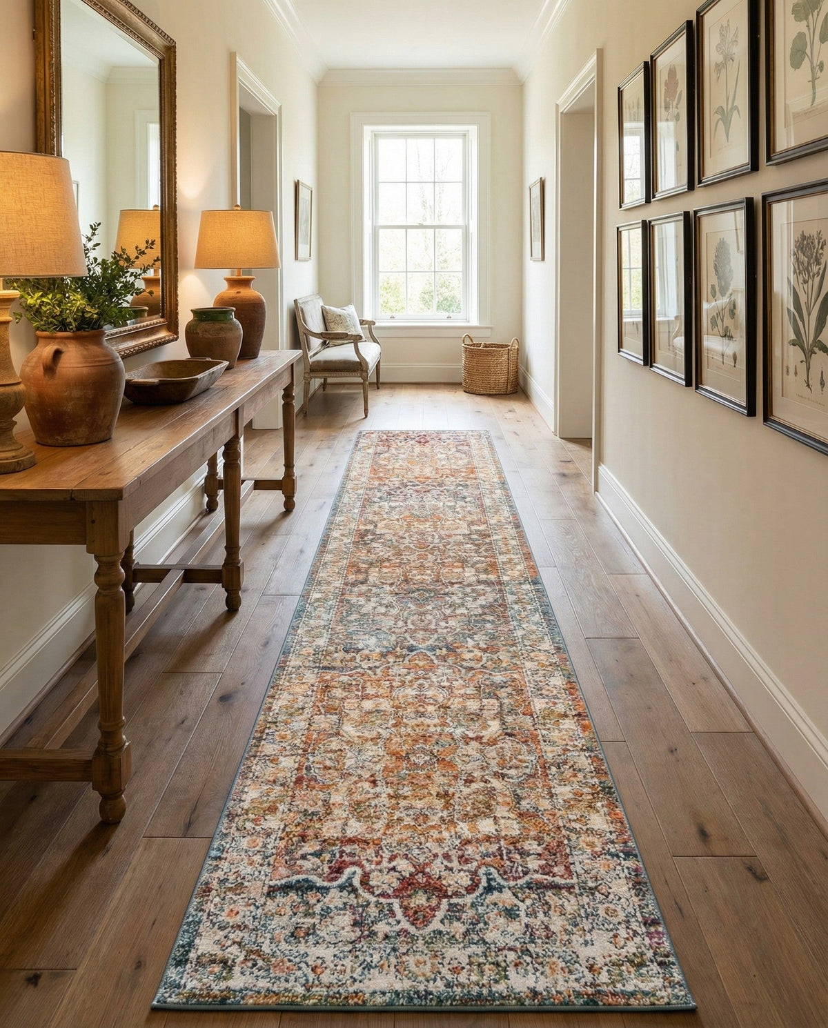 Savannah Soiree Collection Area Rug -  Everglade (Multi) Runner Multi  lifestyle 94