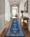 Dover Terrace Collection Area Rug - Marina (Navy Blue) Runner Navy Blue  lifestyle 39