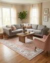 Adriana Terrace Collection Area Rug -  Positano (Rose) Rectangle Rose  lifestyle 10