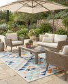 Bahama Breeze Outdoor Collection Area Rug -  Andros Rectangle Gray  lifestyle 20