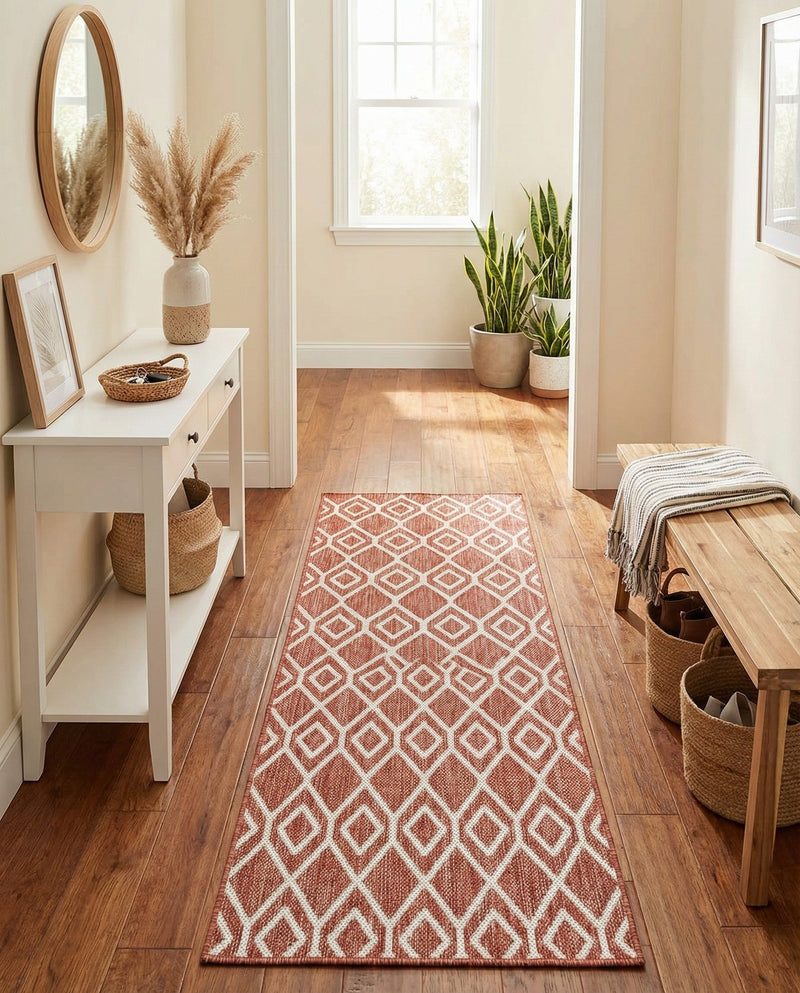 Urban Oasis Rugs Collection Area Rug -  Boulevard (Rust Red) Runner Rust Red  lifestyle 54