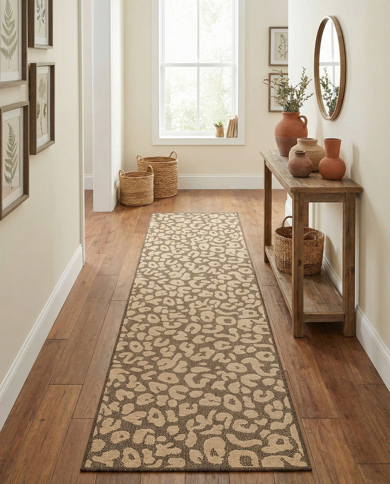 Sahara Sands Collection Area Rug -  Buto Runner Brown  lifestyle 73
