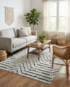 Marrakech Mosaic Collection Area Rug -  Tangier Rectangle Black and White  lifestyle 13