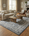 Metro Heights Collection Area Rug -  Astoria Rectangle Navy Blue  lifestyle 17