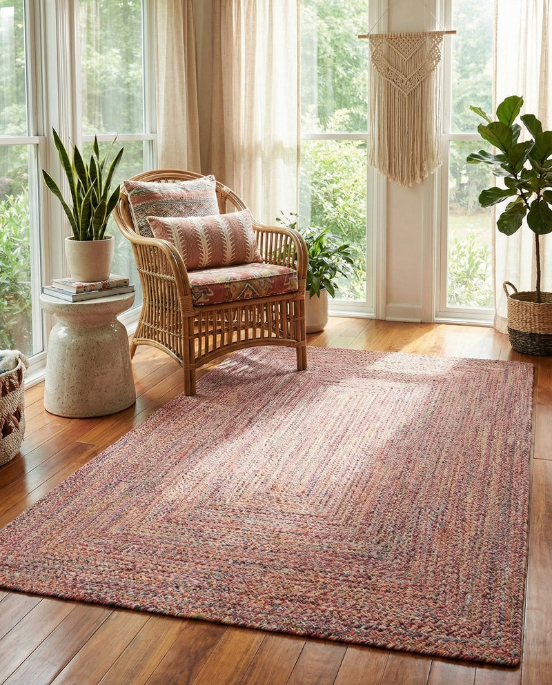 Sustainable Strands Indoor-Outdoor Oasis Collection Area Rug -  Sandbar (Multi) Rectangle Multi  lifestyle 12