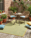 Urban Oasis Rugs Collection Area Rug -  Rooftop (Yellow and Aqua) Rectangle Yellow and Aqua  lifestyle 11