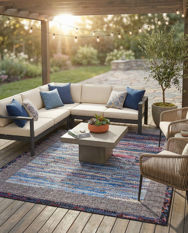 Urban Terrace Collection Area Rug -  Oasis Rectangle Multi  lifestyle 19