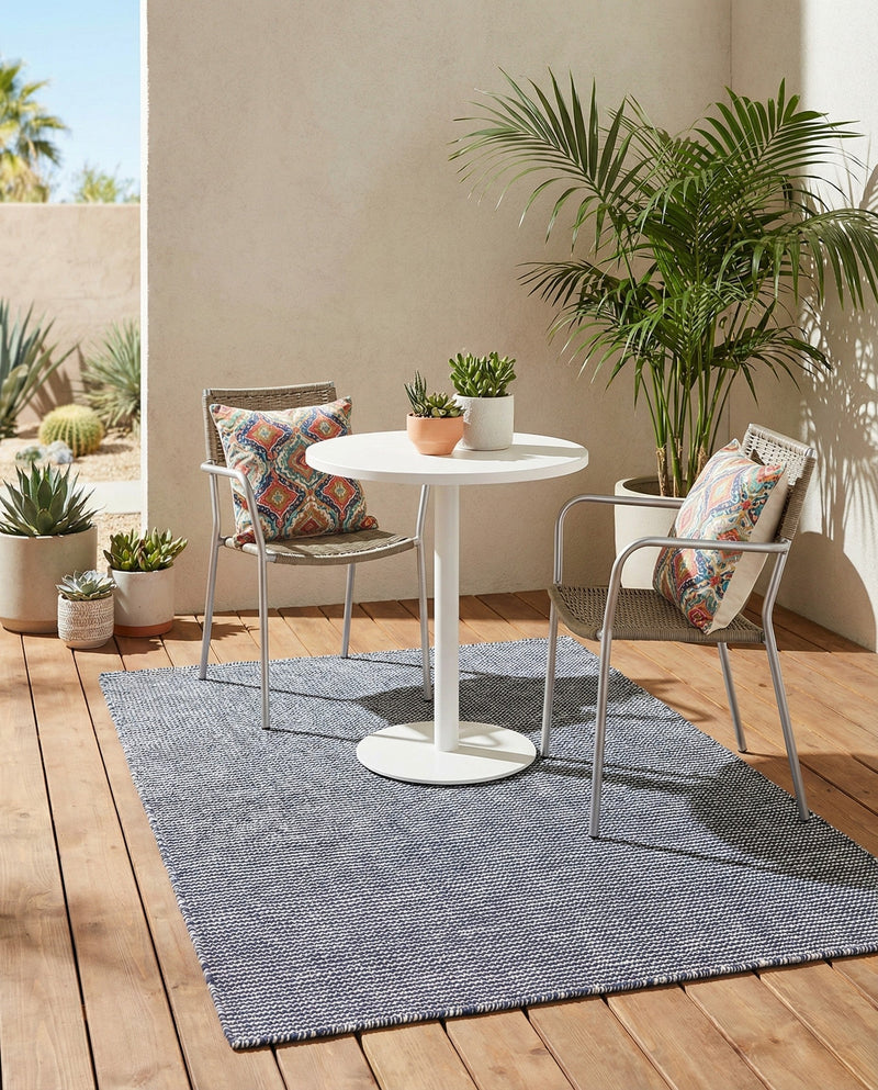 Jill Zarin Sedona Oasis Outdoor Collection Area Rug - Coconino (Navy Sky) Rectangle Navy Sky  lifestyle 18
